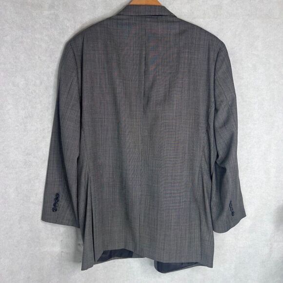 Calvin Klein 100% Wool Pattern Black Gray Sports Coat Blazer Jacket Size 44R - Picture 3 of 11